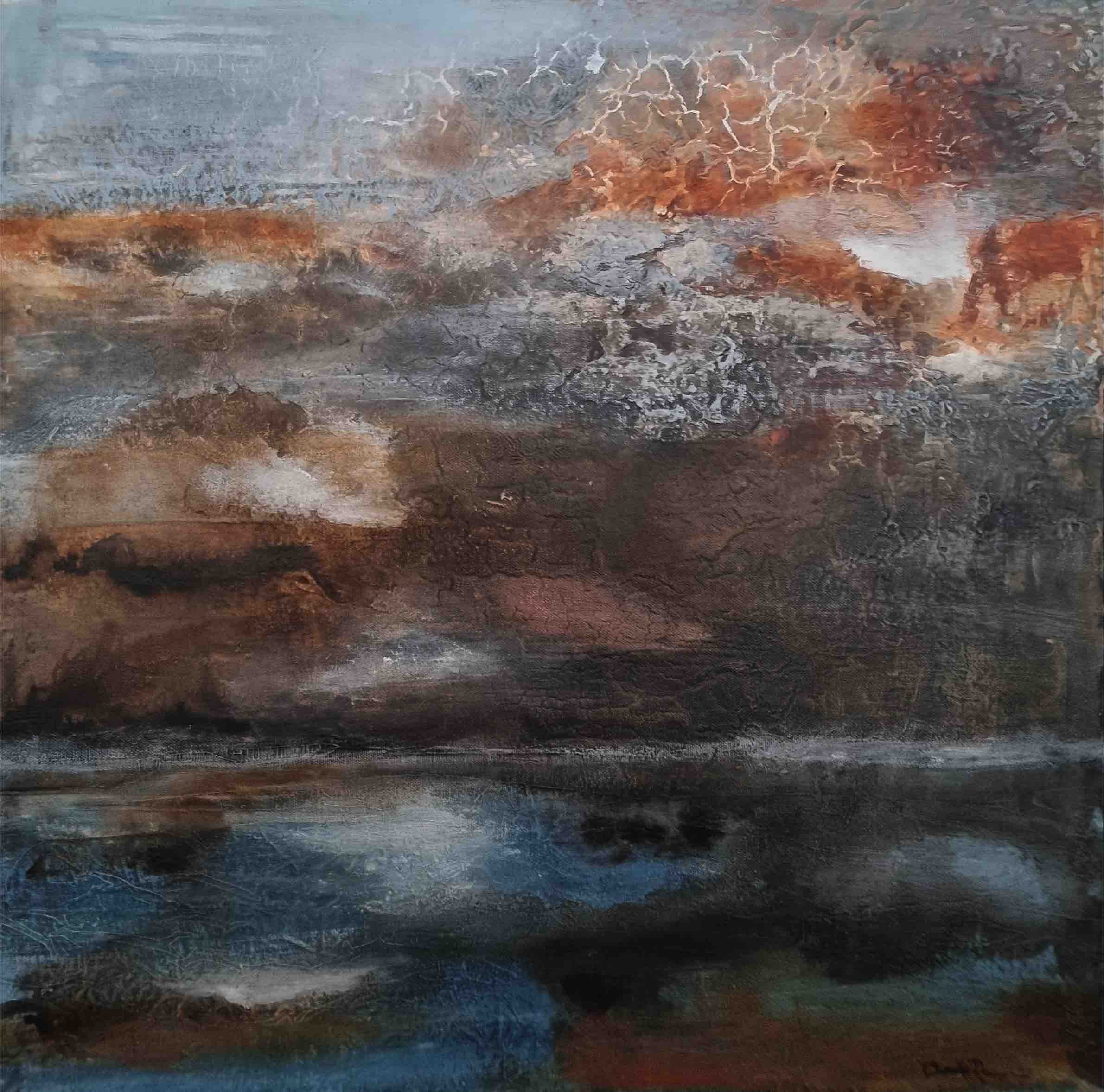 Burning sky (50x50cm) - Annika Ranje