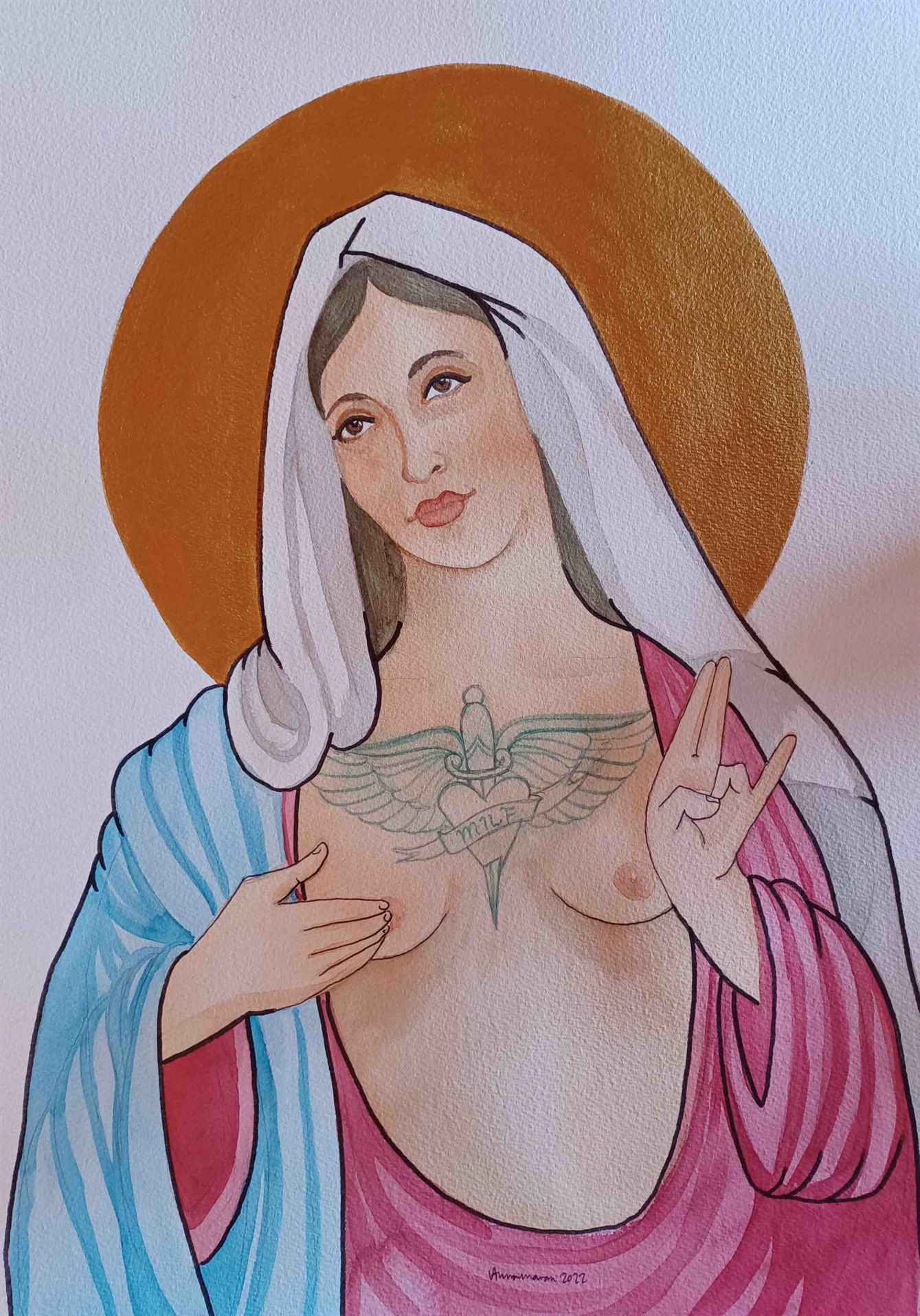 Virgin Mother (36x51cm) - Anna-Maria Andersson